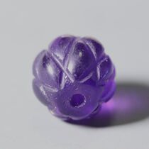 Liao Jin Purple Crystal Beads Pumpkin Pearl Old Crystal Round Pearl Liao Dynasty Petals Pearl Old Crystal Beads Pearl Beads matching beads