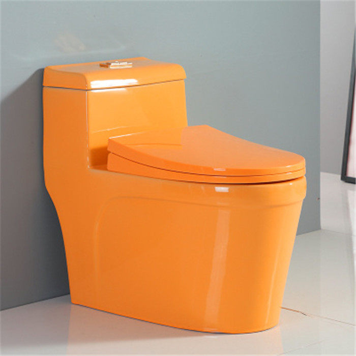 Colour ceramic toilet water pumping toilet Home Toilet Siphon Straight Flush Water Saving Hotel Engineering Sitting Toilet