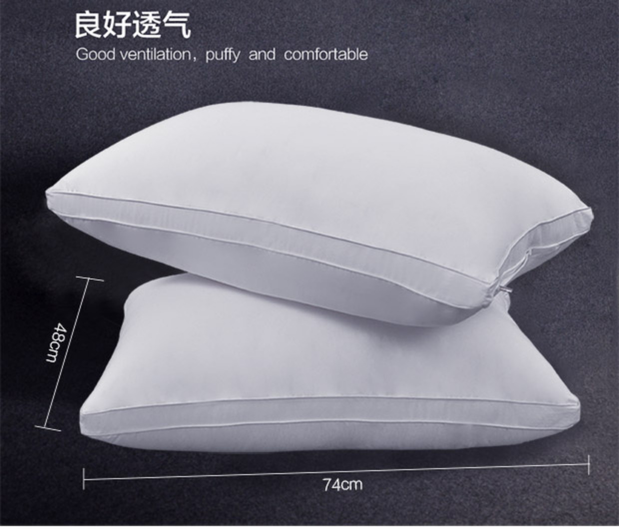 Ai Jialinuo Khách sạn năm sao gối bông giặt Học sinh trưởng thành lông nhung mềm gối đôi gối cao su non cho bé