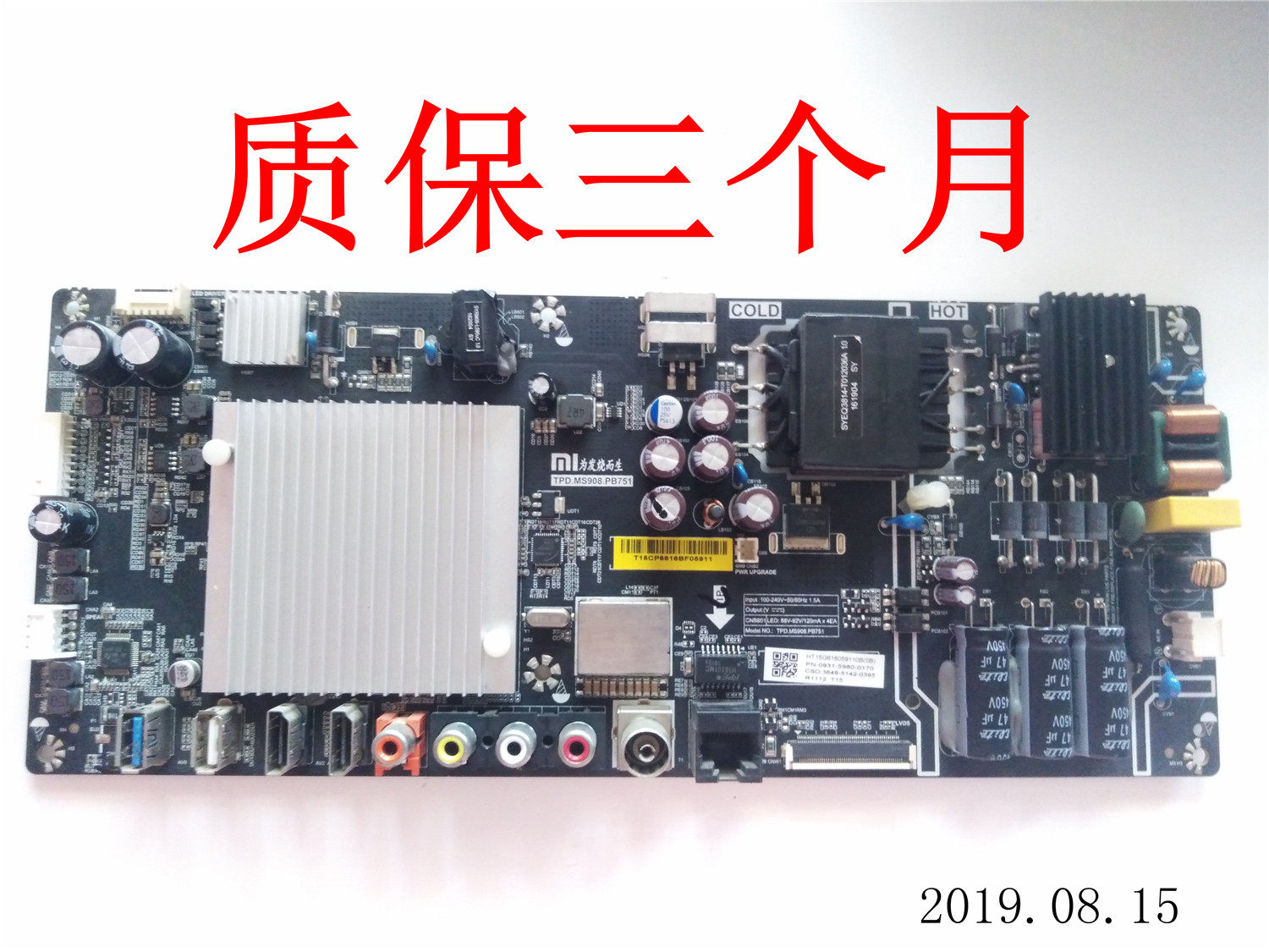 Xiaomi L43 48M3-AA Main Board TPD MS908 PB751 PB752 PB752 match screens are insured for four months