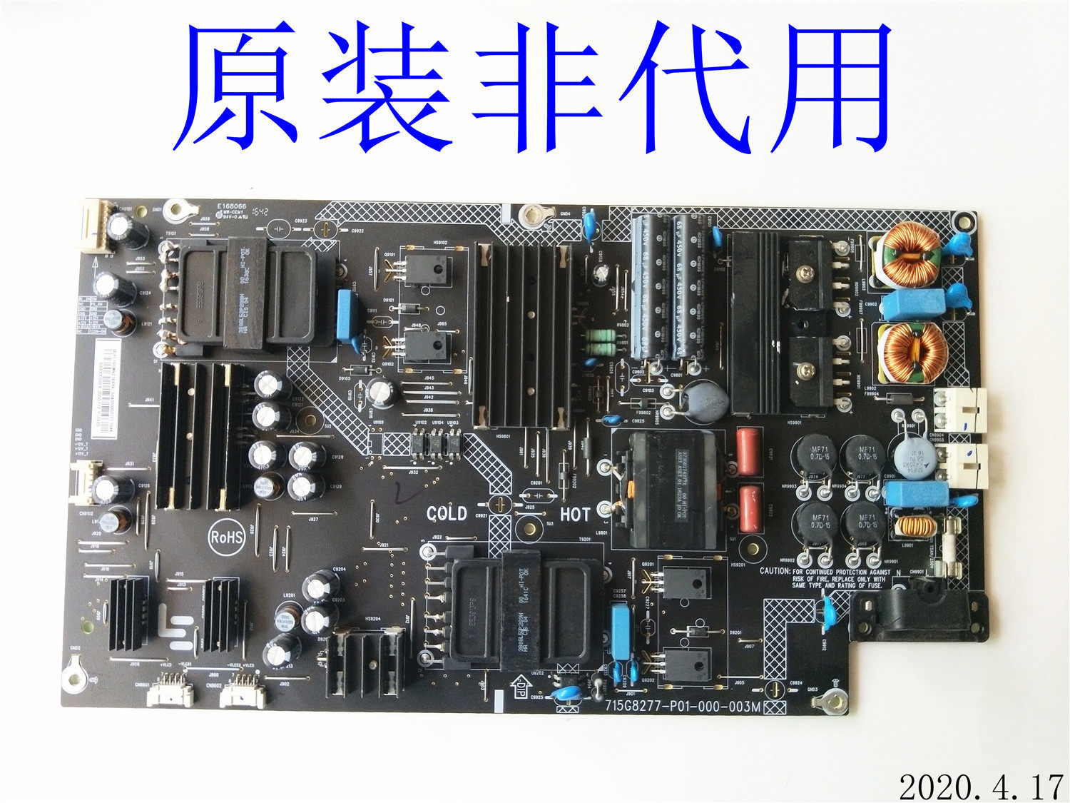 Original fitted Levision L554UCNN power supply board 715G8277-P01-000-003M