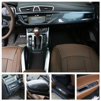 Suitable for Boyue modification special carbon fiber mahogany interior stickers central control gear panel electric window stickers