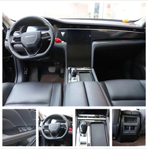 Suitable for 20-21 Qichenxing carbon fiber mahogany interior stickers modified central control gear steering wheel electric window