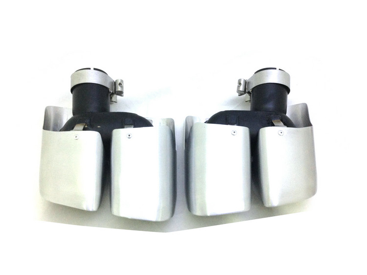 Suitable for Porsche Macan exhaust tailmouth retrofit with four out square exhaust tailpipe tailpipe silencers
