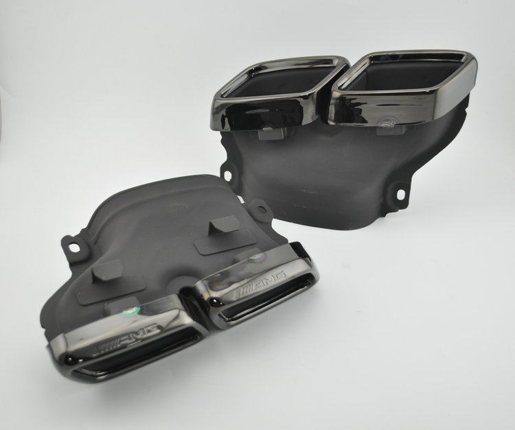 Applicable to Mercedes C180 C 200 C 300 modified stainless steel exhaust tube tail mouth W205 tail throat muffler