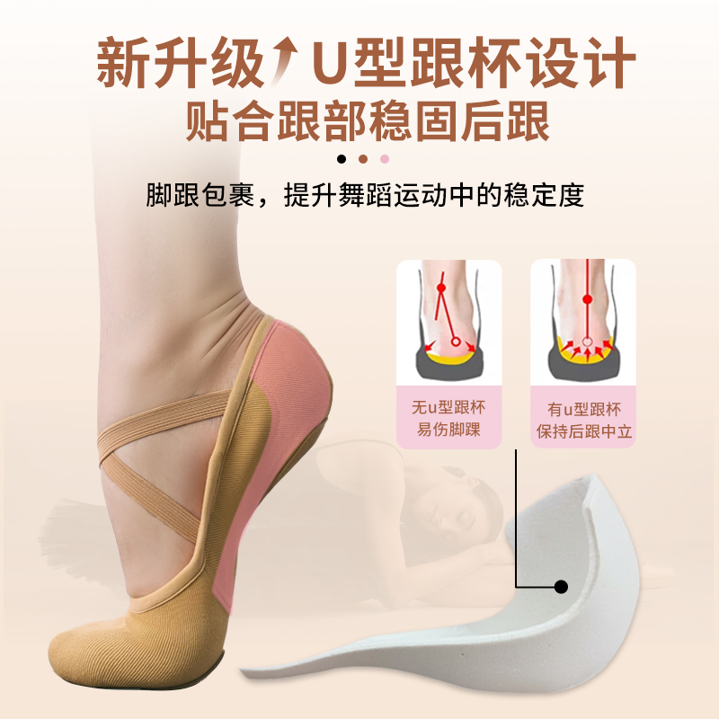 Alice's Cat Claw Shoes Elastic Fabric Dance Shoes Comfortable Practice Shoes Ballet No-Tie Soft Sole Children and Adults