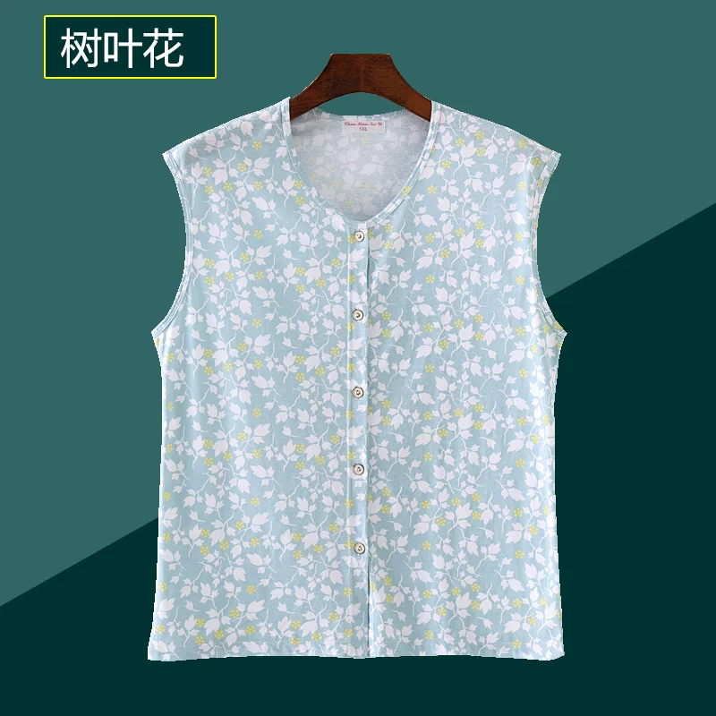 Summer cardigan, vest sleevless, for middle age, oversize, plus size