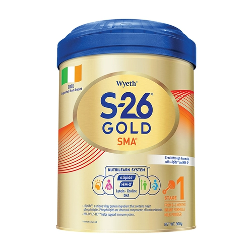 Ирландский Wyeth S26 Gold HMO Оригинальная импортная детская формула молоко порошок 900 г Гонконг Версия золота