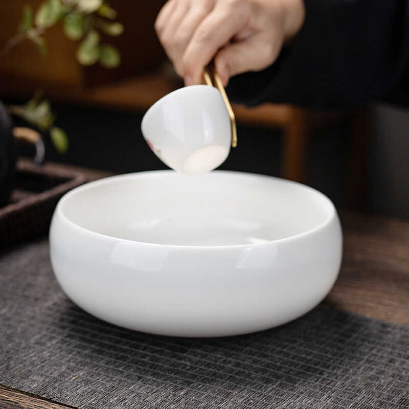 Creative Ceramic Large Tea Washing Bowl, Kung Fu Tea Set Accessories, Household Tea Ceremony Tea Table Decoration Ornament Creative Ceramic Large Tea Washing Bowl, Kung Fu Tea Set Accessories, Household Tea Ceremony Tea Table Decoration Ornament