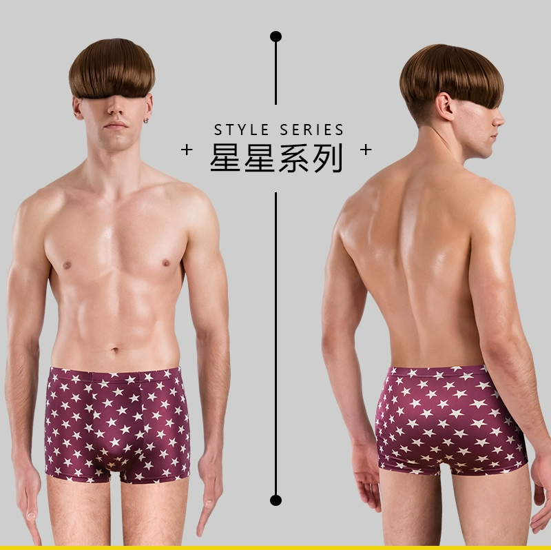 4 quần lót nam modal boyshort thoáng khí kích thước lớn thanh niên quần short thể thao nam U quần lồi băng lụa nam quần lót nam cotton