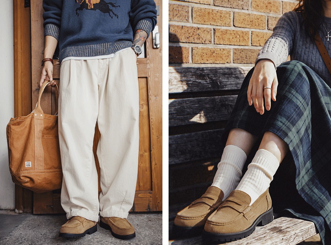 MADEN Suede Penny Loafer