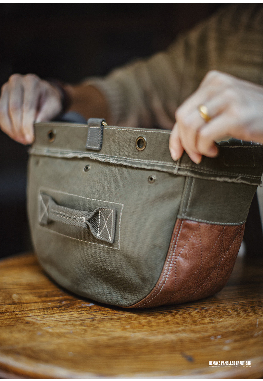 MADEN Cotton Saddle Crossbody Bag