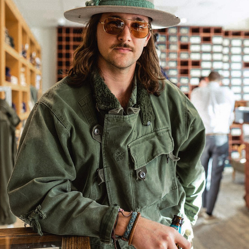 Maden Workwear American Vintage Swedish Motorcycle Jacket Amekaji Retro Hunting Style Army Green Coat for Men Autumn Maden Workwear American Vintage Swedish Motorcycle Jacket Amekaji Retro Hunting Style Army Green Coat for Men Autumn