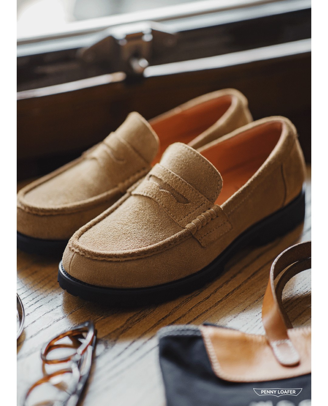 MADEN Suede Penny Loafer