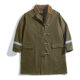 Madden Workwear American Retro Mid-Length Fireman's Windbreaker Spring Over-the-Knee Reflective Strip Coat Men's Jacket