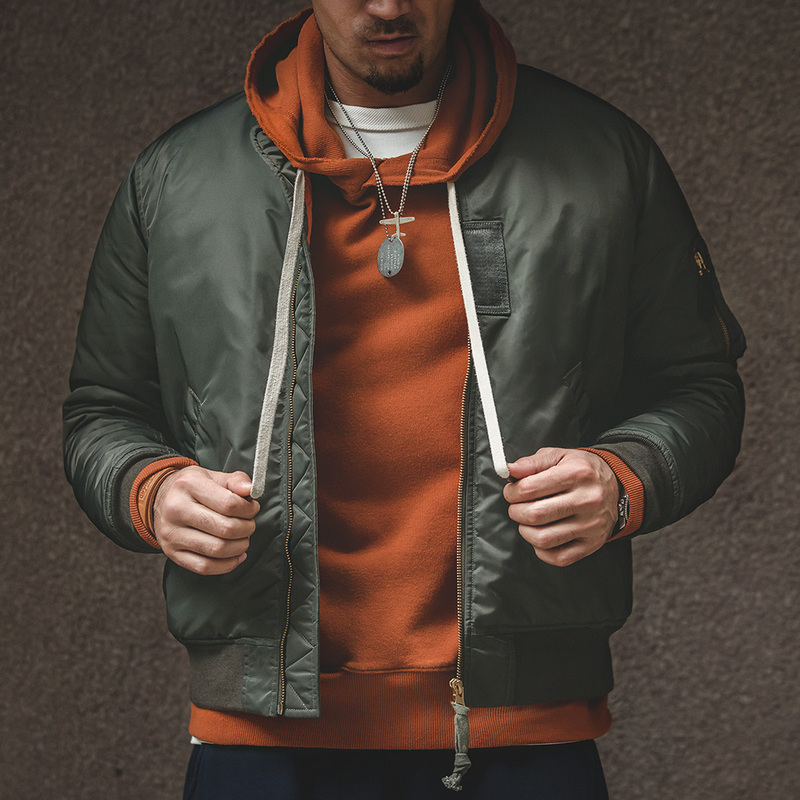 Madden Workwear American Style Ma1 Pilot Jacket Cotton Short Coat Thickened Baseball Jacket for Men Winter Madden Workwear American Style Ma1 Pilot Jacket Cotton Short Coat Thickened Baseball Jacket for Men Winter