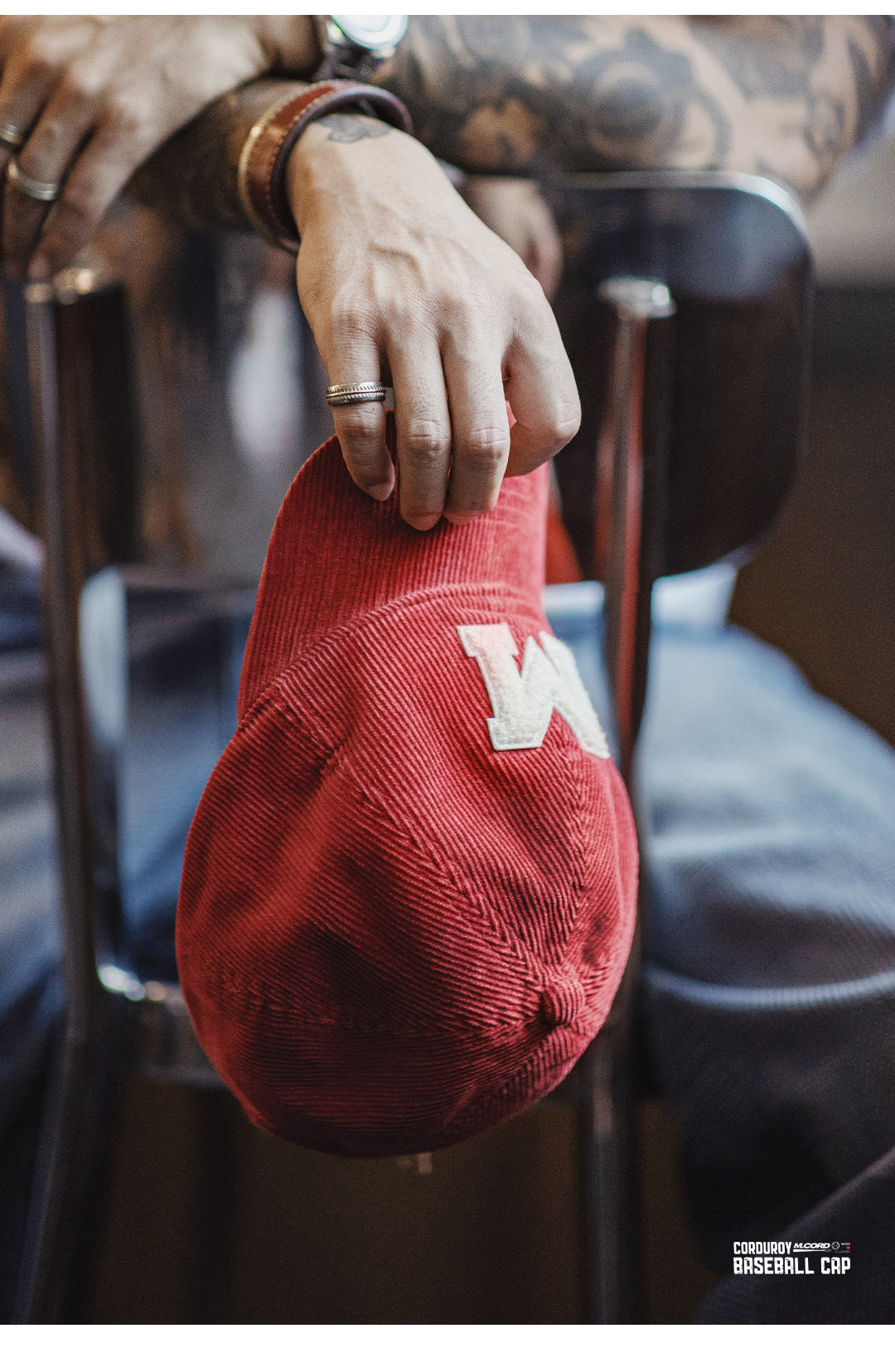 MADEN Corduroy Embroidered Baseball Cap