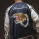 Madden workwear American retro double-sided Yokosuka jacket tiger embroidery no-iron drape jacket ຜູ້ຊາຍສອງ trendy