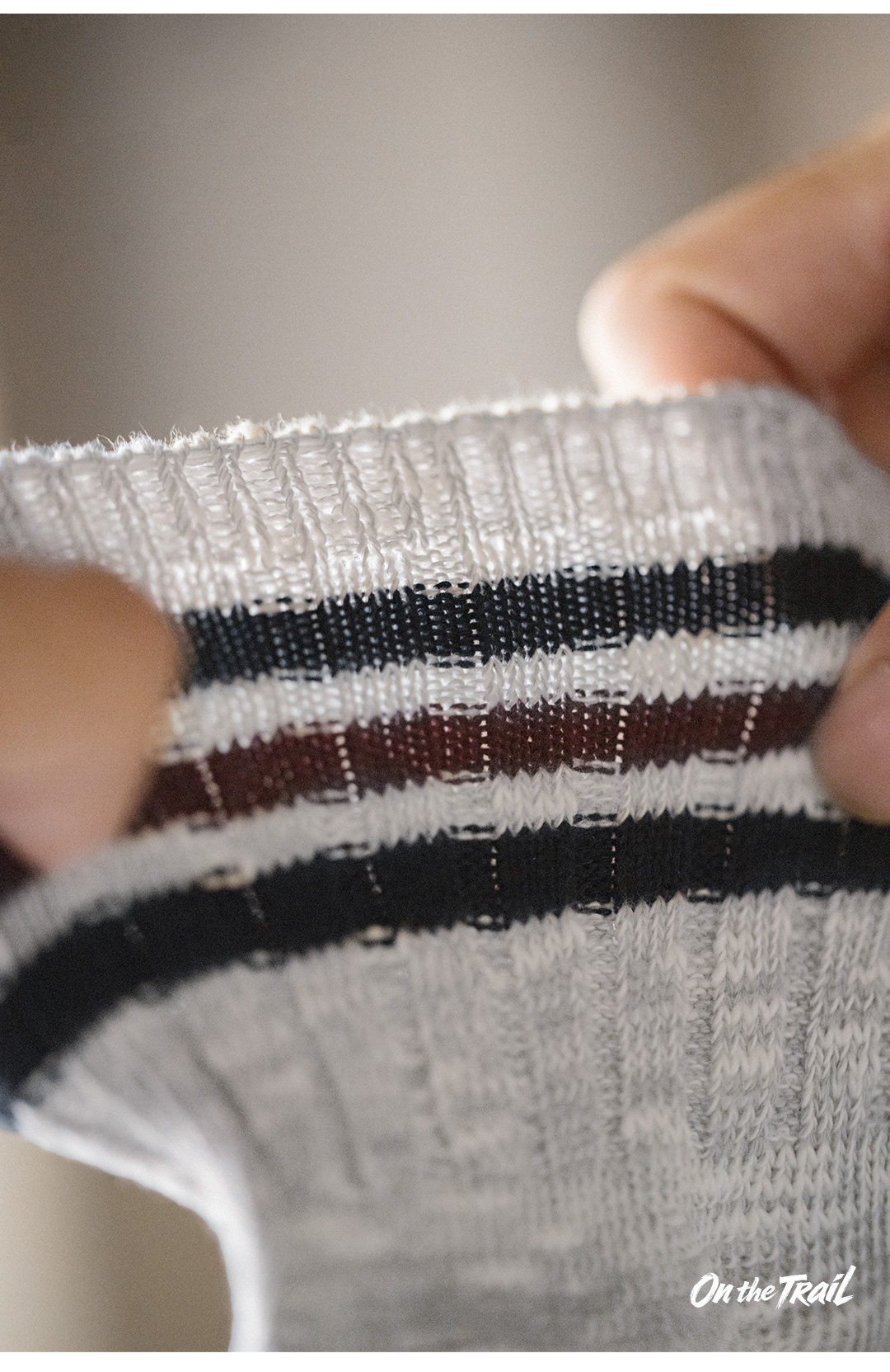 MADEN Striped Contrast Crew Socks