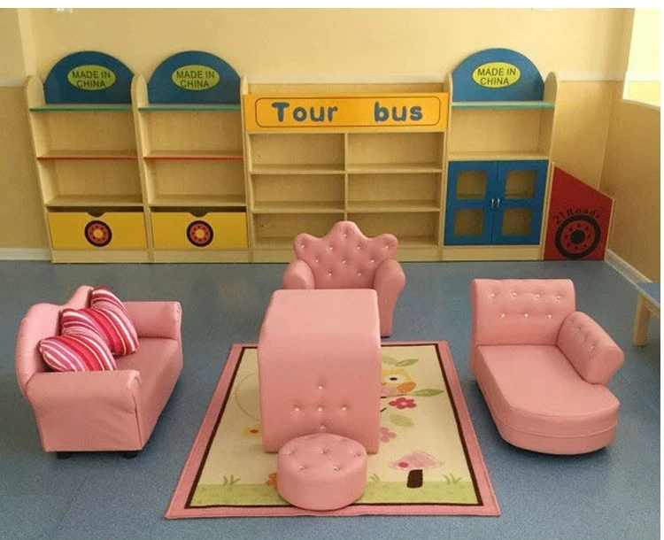 Trẻ em công chúa cô gái sofa vườn ươm nhỏ sofa ghế khu vực góc sofa phim hoạt hình nhà búp bê em bé dễ thương - Ghế sô pha sô pha