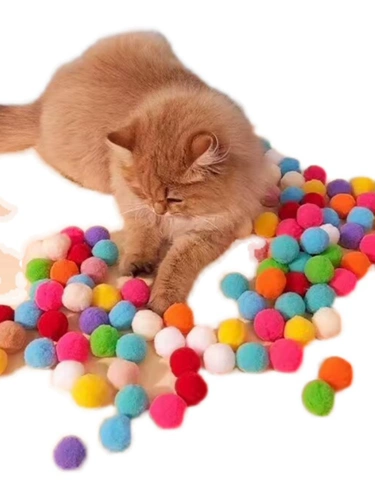 Кошачья игрушечная шарики с пистолетом стреляют, распутывание, тихий, тихий плюшевый мяч эластич