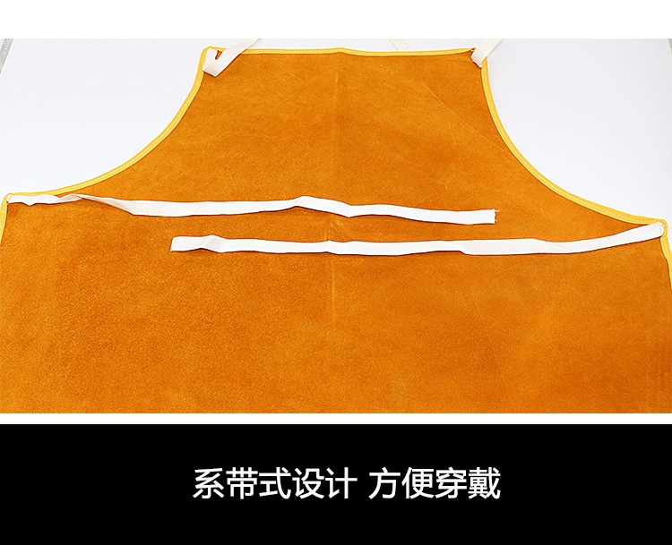 Miễn phí vận chuyển đầy đủ da bò tạp dề hàn bảo hộ lao động hàn chống bỏng cách nhiệt nhiệt độ cao chống tia lửa mặc dày quần áo làm việc quần áo phòng dịch
