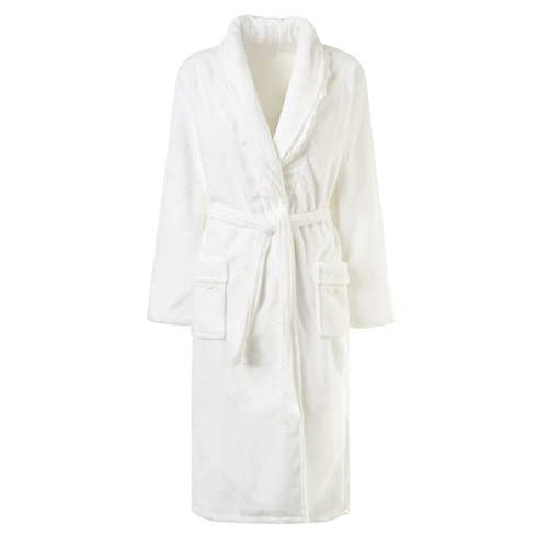 Демисезонный коралловый бархатный сексуальный утепленный банный халат, фланелевая длинная пижама, в корейском стиле