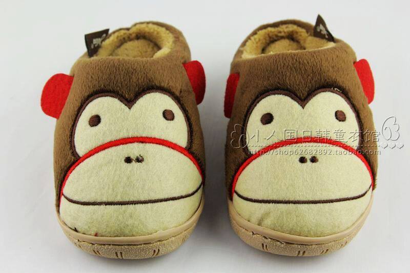 Pantoufles enfants en suède pour hiver - semelle caoutchouc - Ref 1004594 Image 40