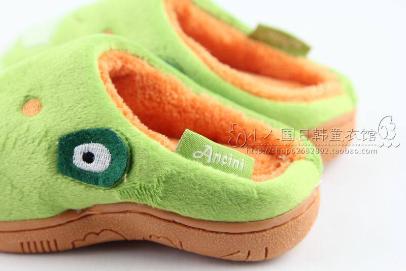 Pantoufles enfants en suède pour hiver - semelle caoutchouc - Ref 1004594 Image 46