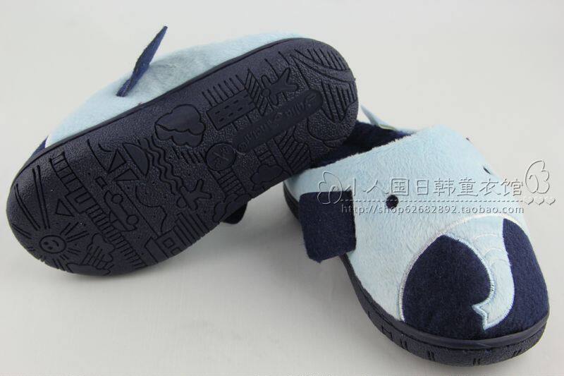 Pantoufles enfants en suède pour hiver - semelle caoutchouc - Ref 1004594 Image 35