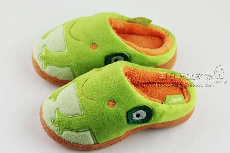 Pantoufles enfants en suède pour hiver - semelle caoutchouc - Ref 1004594 Image 43