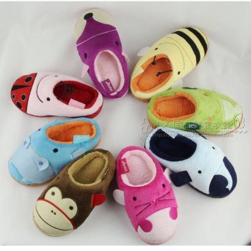 Pantoufles enfants en suède pour hiver - semelle caoutchouc - Ref 1004594 Image 27