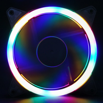 LED colorful desktop computer host silent cooling fan cooling 12CM chassis fan