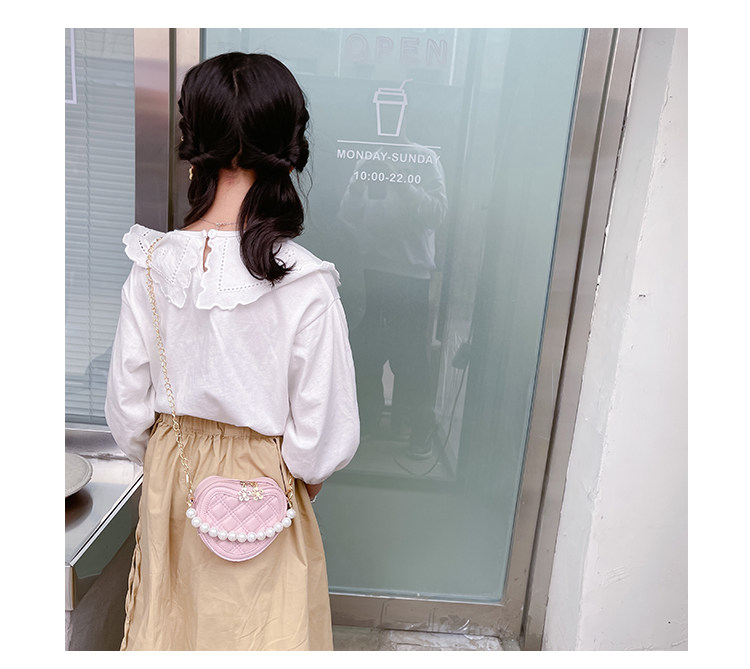 New children's small round bag 2021 new style fashionable diamond-shaped little Chanel mini single-shoulder bag chain stylish crossbody bag undefined