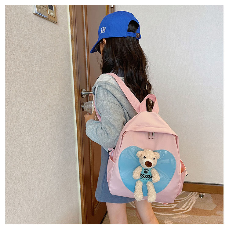 The new kindergarten schoolbag is lightweight and can prevent children from getting lost. The cute and super cute little bear baby is a trend of children's double-shoulder schoolbags undefined