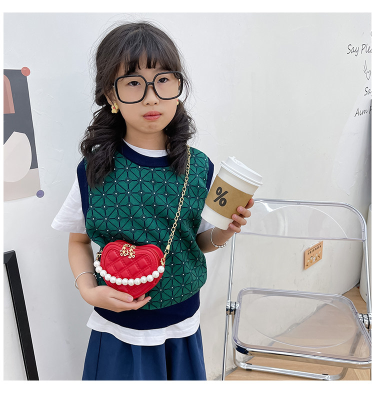 New children's small round bag 2021 new style fashionable diamond-shaped little Chanel mini single-shoulder bag chain stylish crossbody bag undefined