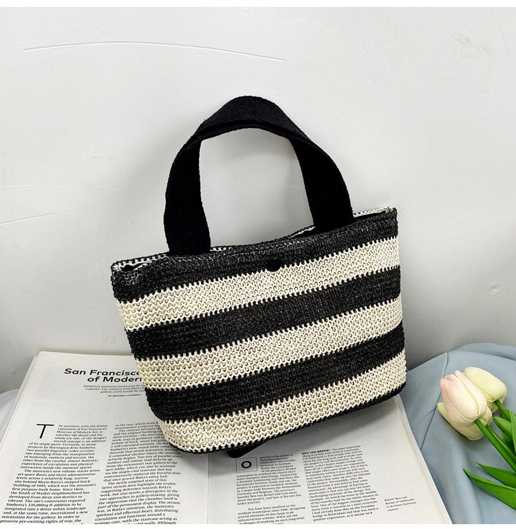 Woven bag, women's fabric bag, 2021 Summer new trendy fashion, trendy hand-held bag, shoulder bag, stylish design, tote bag undefined