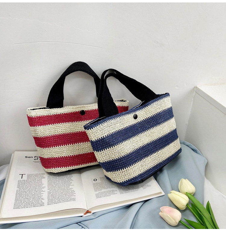 Woven bag, women's fabric bag, 2021 Summer new trendy fashion, trendy hand-held bag, shoulder bag, stylish design, tote bag undefined