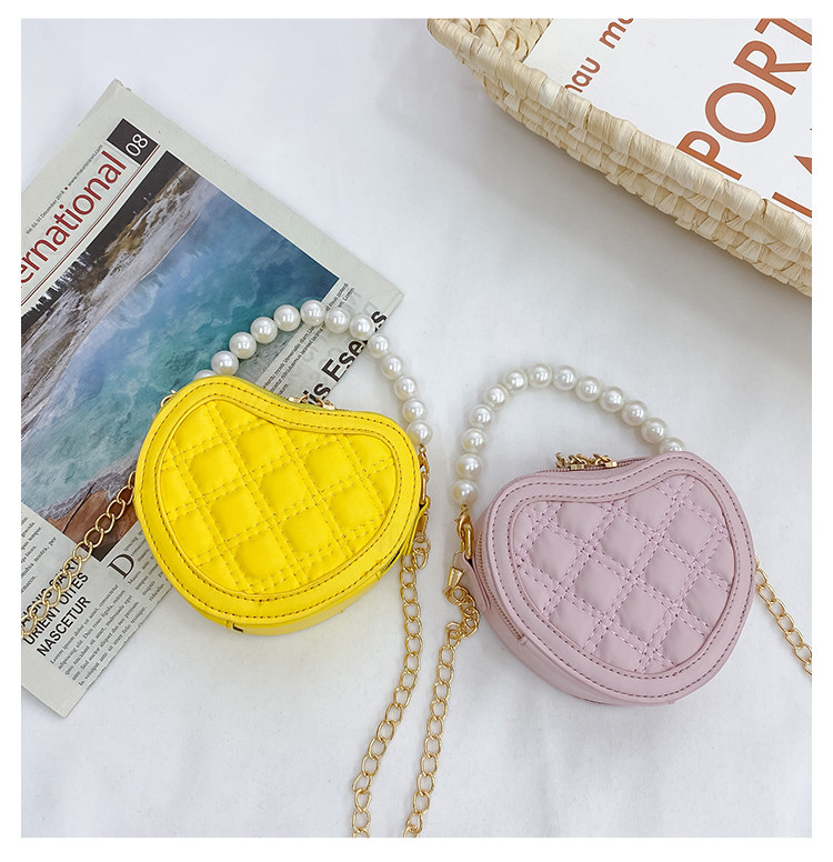 New children's small round bag 2021 new style fashionable diamond-shaped little Chanel mini single-shoulder bag chain stylish crossbody bag undefined
