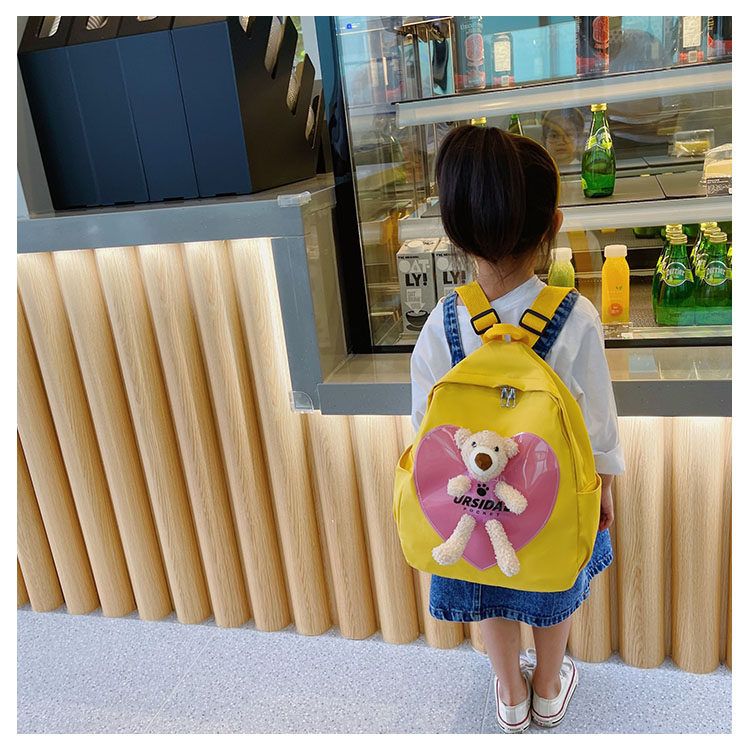 The new kindergarten schoolbag is lightweight and can prevent children from getting lost. The cute and super cute little bear baby is a trend of children's double-shoulder schoolbags undefined
