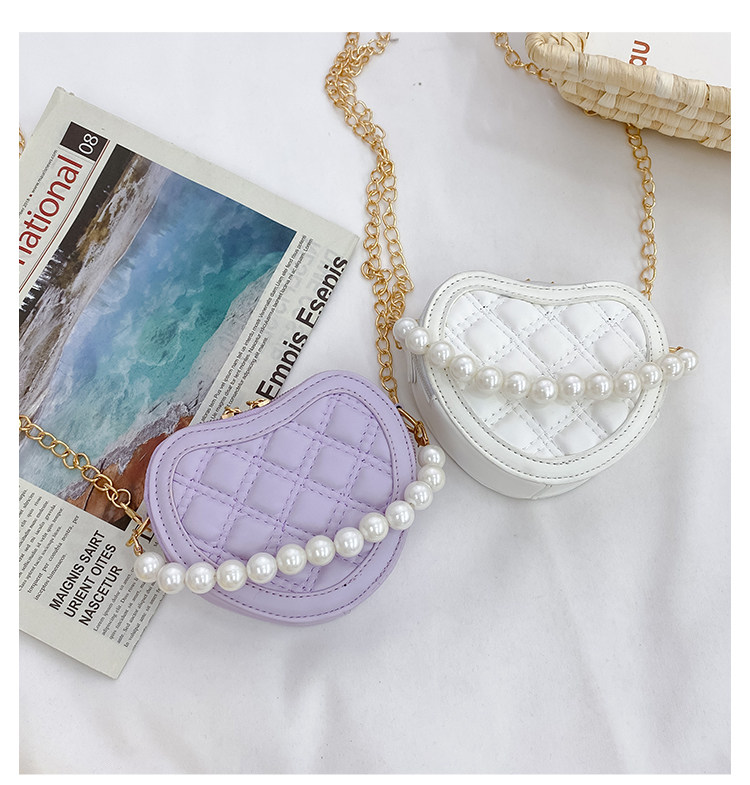 New children's small round bag 2021 new style fashionable diamond-shaped little Chanel mini single-shoulder bag chain stylish crossbody bag undefined