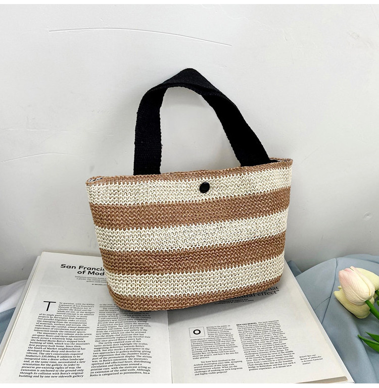 Woven bag, women's fabric bag, 2021 Summer new trendy fashion, trendy hand-held bag, shoulder bag, stylish design, tote bag undefined