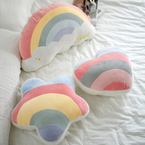 ins rainbow hug pillow home bedroom children room sofa floating window decorated bedside leaning pillow girl heart loving back cushion