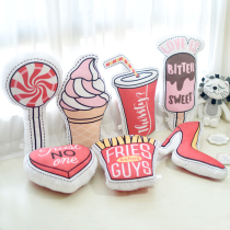 ins Wind creative can love net red home sofa bedroom pillow pillow bay window photo decoration plush girl