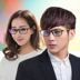 Kính cận thị hộp nữ mặt tròn Hàn Quốc đơn giản gương cận thị full frame cá tính siêu nhẹ khung mắt khung nam gọng kính cận nam đẹp Kính khung