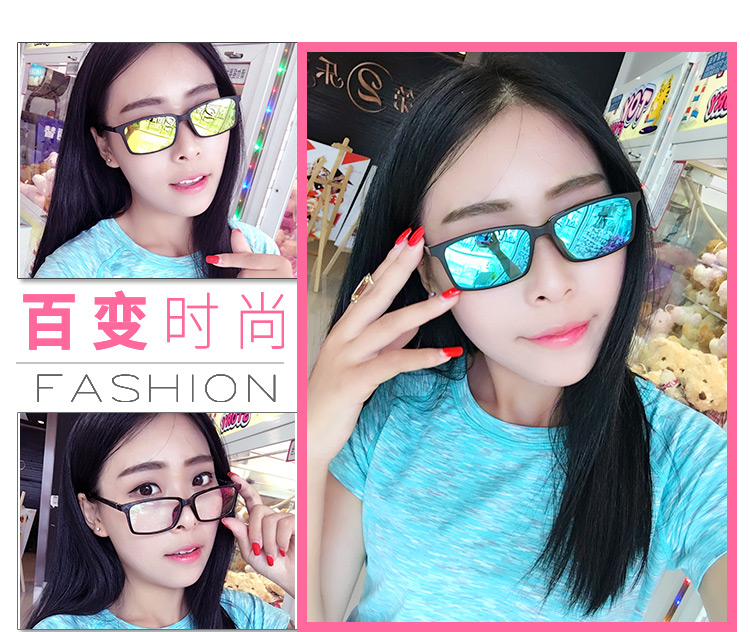 Gương từ tính kính râm phân cực tròn mặt lái xe đêm nhìn màu thay đổi kính nam tính cách 3d cận thị kính râm gọng kính cận nam