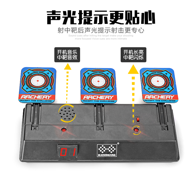 Jedi đạo cụ sinh tồn điện ghi mục tiêu trở lại trẻ em trúng trò chơi thực hành bắn súng nước mềm đồ chơi sung do choi tre em