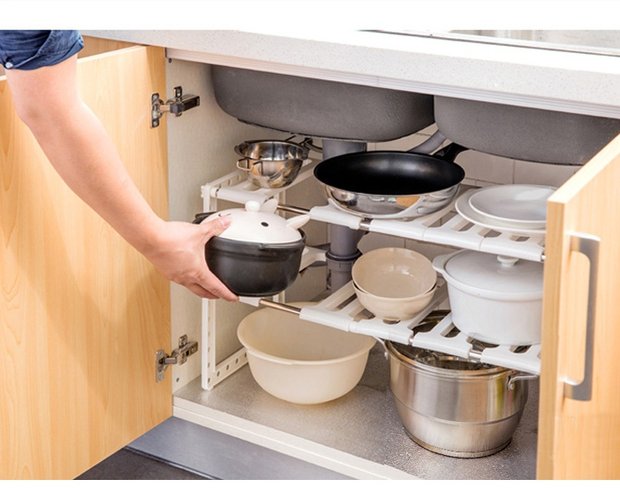 Trang chủ nhà bếp cung cấp kệ sáng tạo lưu trữ nhà bếp hiện vật Hàn Quốc lười biếng cửa hàng bách hóa tiện ích tiện ích - Thiết bị sân khấu đèn led nháy năng lượng mặt trời