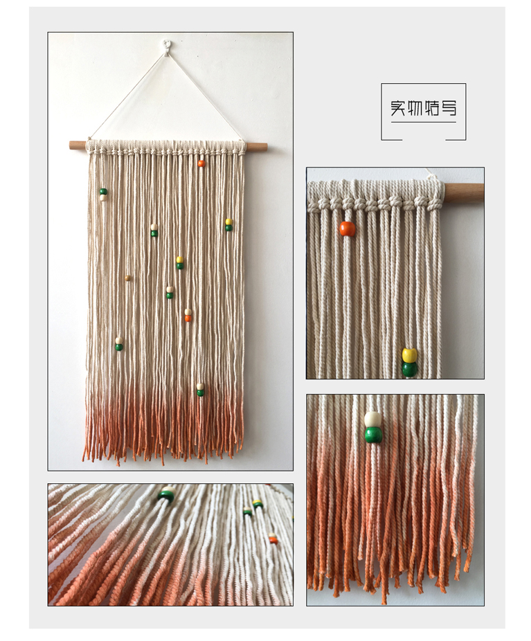 Zhongyi Artisan Square ins Bắc Âu dệt thủ công tấm thảm nhuộm B & B phòng khách phòng ngủ bao gồm hộp tùy chỉnh - Tapestry thảm treo tường cute