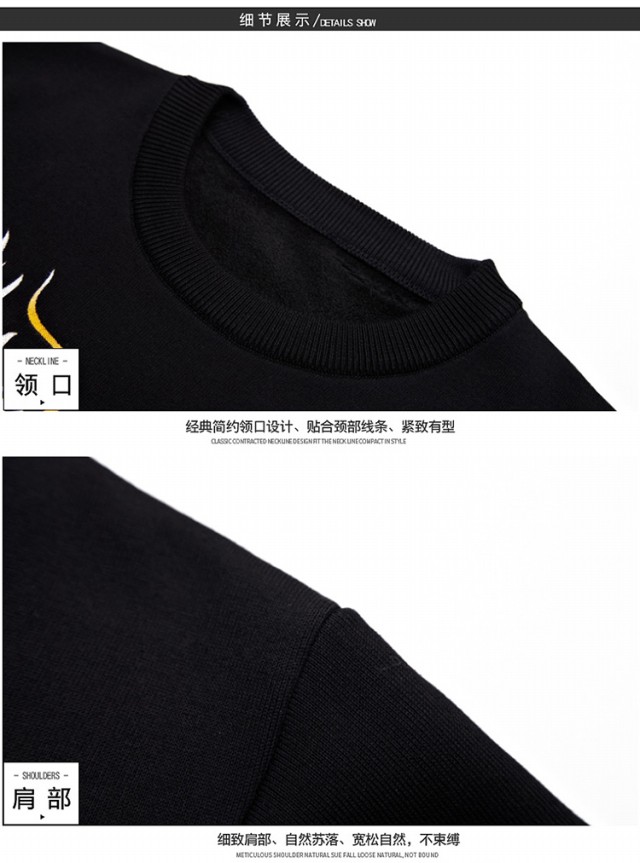Áo len cashmere nam cộng với áo len dày in nhung mùa đông cổ tròn áo len trung niên có hoa văn ấm áp áo len nam áo gile nam
